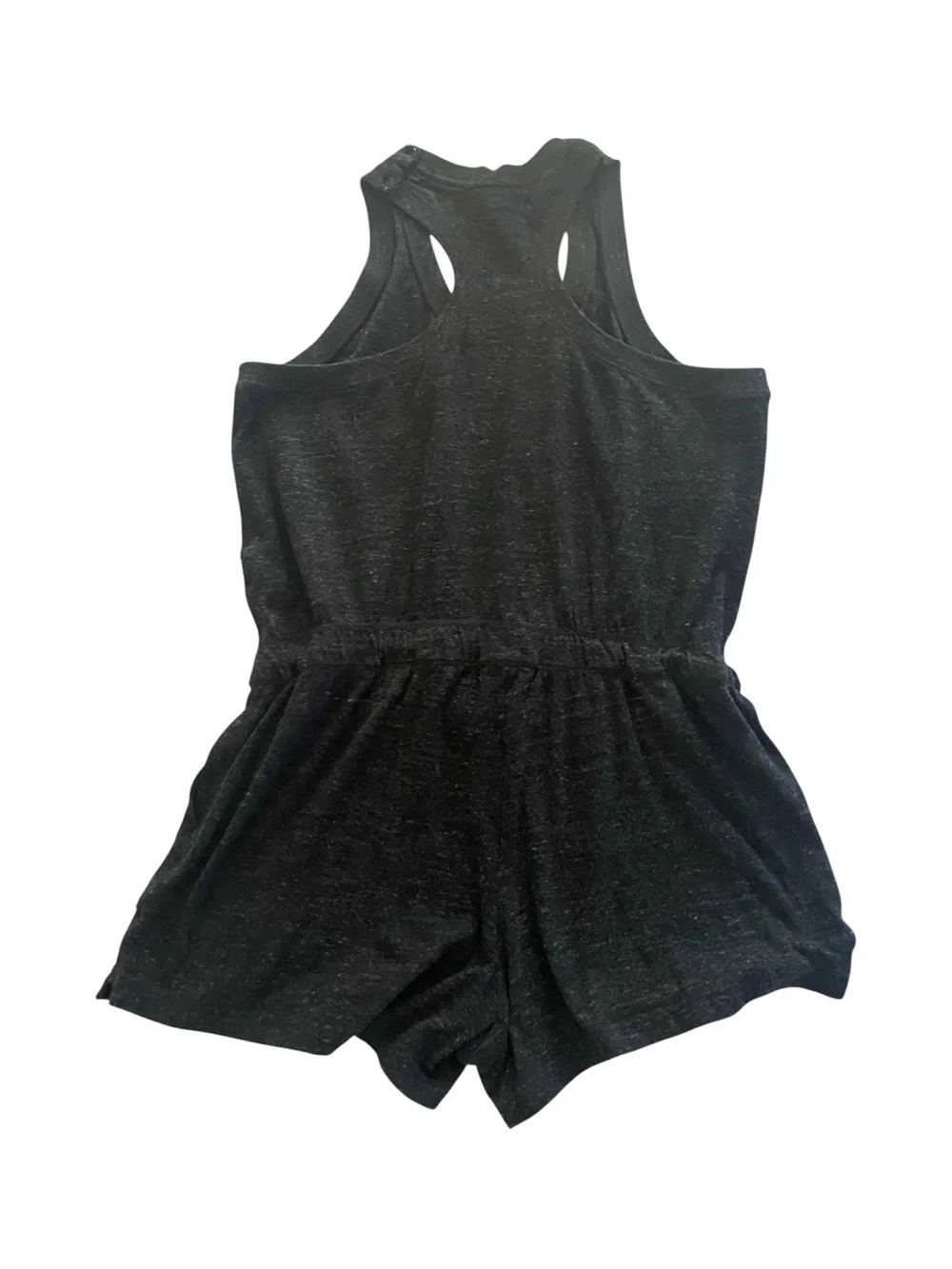 Nike Charcoal Gray Racerback Romper with Drawstring-size large